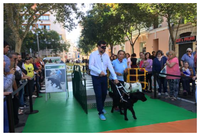 Antoni Noguera, alcalde de Palma, durante el recorrido por el circuito