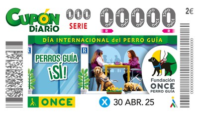 Cupón de la ONCE dedicado al Día Internacional del Perro Guía.jpg