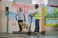 Un instructor de la FOPG durante la exhibición en Cantabria