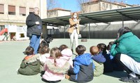 Escolares durante la jornada